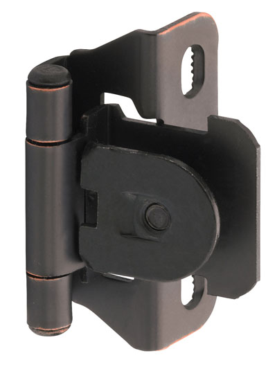 Picture of A08715 ORB Amerock Single Demountable Partial Wrap Hinge 0.25 in. Overlay&#44; Oil Rubbed Bronze