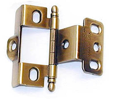 Picture of A03175TB AE PK Amerock Full Inset Full Wrap Free Swinging Ball Tip Hinge For 0.75 in. Doors&#44; Antique English Single