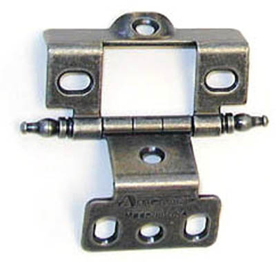 Picture of A03175TM WI CM Amerock Full Inset Full Wrap Free Swinging Minaret Tip Hinge For 0.75 in. Doors&#44; Wrought Iron