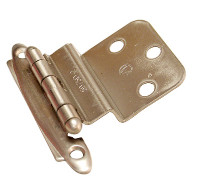 Picture of A03417 G10 Amerock Decorative 0.38 in. Inset Free Swinging Cabinet Door Hinge- Satin Chrome