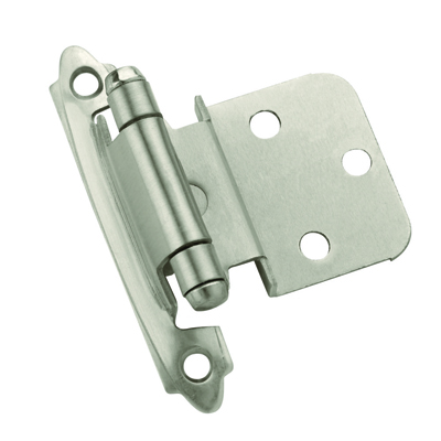 Picture of A03428 G10 Amerock Decorative 0.38 in. Inset Self Closing Cabinet Door Hinge&#44; Satin Chrome