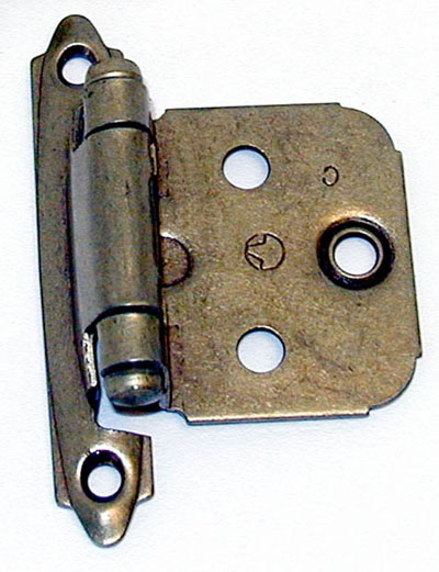 Picture of A03429 BB Amerock Decorative Self Closing Overlay Cabinet Door Hinge&#44; Burnished Brass