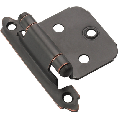 Picture of A03429 ORB Amerock Decorative Self Closing Overlay Cabinet Door Hinge- Oil Rubbed Bronze