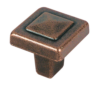 Picture of A04429 RBZ Amerock Forgings 1.12 in. Pyramid Cabinet Knob&#44; Rustic Bronze