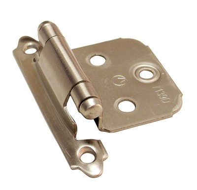 Picture of A07139 G10 Amerock Decorative Self Closing Overlay Cabinet Door Hinge&#44; Satin Chrome