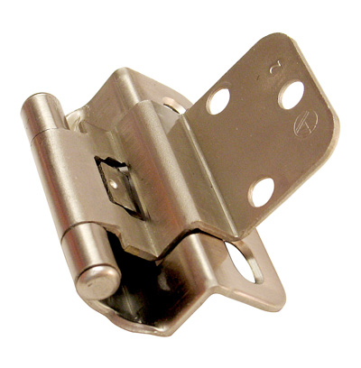 Picture of A07565 G10 Amerock Decorative Half Wrap 0.38 in. Inset Self Closing Cabinet Door Hinge&#44; Satin Chrome