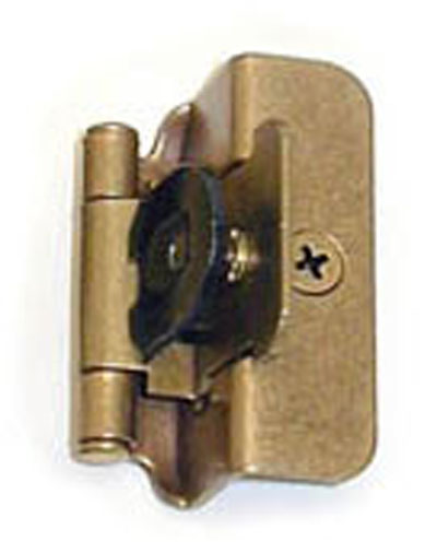 Picture of A08704 BB Amerock Double Demountable 0.5 in. Overlay Cabinet Door Hinge- Burnished Brass