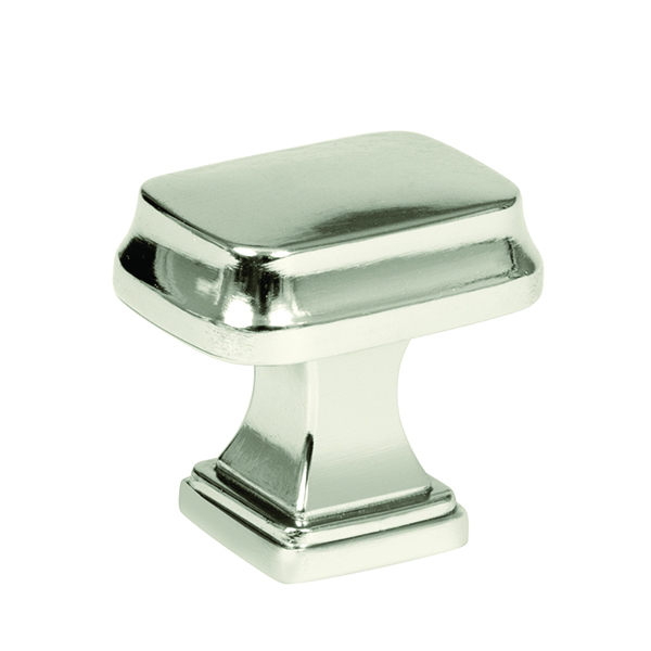Picture of A55340 PN Amerock Rectangular Knob 1.25 in.&#44; Polished Nickel
