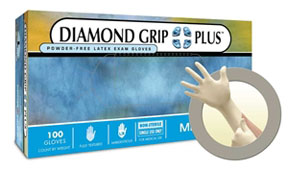MFX-DGP350L Diamond Grip Plus Powder Free Examination Glove- Large