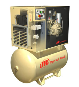 Picture of IRR-UP6-7.5TAS-L Rotary Screw Air Compressor&#44; Total Air System&#44; Tank Mounted-7.5TAS-L