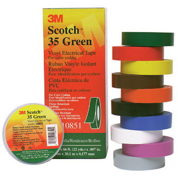 -10836 Color Coded, Vinyl Electrical Tape - Blue