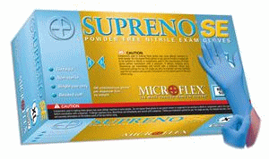 Microflex Supreno SE Nitrile Disposable Gloves, 100 Count, Large–XL, 10-Pack (233239)