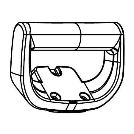 Picture of IRC-285B-A48-6 Dead Handle Angled with Screws