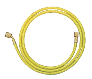 96 in. Yellow Charging Hose with standard fitting - Yellow - 96 in.