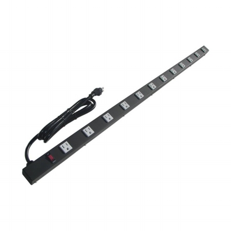 Picture of e-dustry EPS-045126 12 Outlet Metal Power Strip - 45 in.