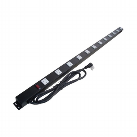 Picture of e-dustry EPS-045126S 12 Outlet Metal Power Strip - 45 in.