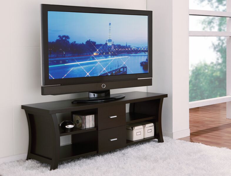 Picture of Enitial Lab IDI-13652 Ellery Modern Tv Stand&#44; Black Or Cappuccino
