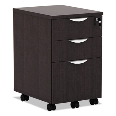 Picture of ALEVA572816ES Mobile Box & Box & File Pedestal File- Espresso