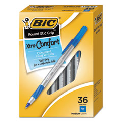Picture of Bic Corp. Bicgsmg361Be Round Stic Grip Xtra Comfort Ballpoint Pen&#44; Blue
