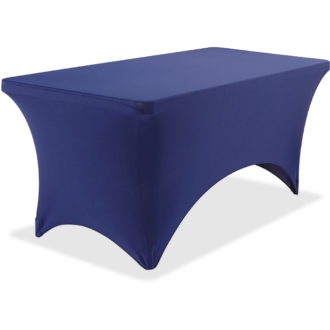 Ice16526 6 Ft. Stretchable Fitted Table Cover- Navy Blue -  Iceberg Enterprises