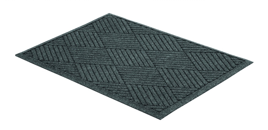 Mllegdfb020304 2 X 3 Ft. Eco Guard Diamond Indoor Wiper Floor Mat- Charcoal Black -  Millennium Mat Company