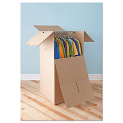 General Supply Ufswardrobe Brown Corrugated Wardrobe Moving & Storage Box