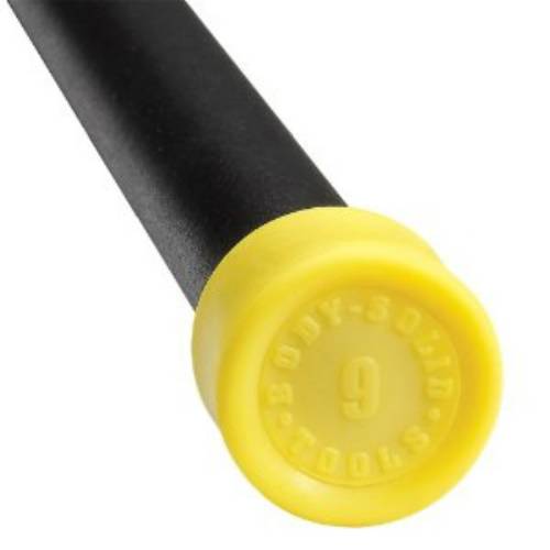 Picture of Body Solid Tools BSTFB9 9 lbs. Yellow Padded Weighted Bar