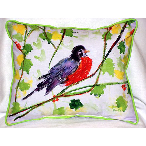 Robin Large Indoor & Outdoor Pillow 16 x 20