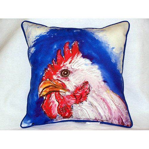 Rooster Head Large Indoor & Outdoor Pillow 18 x 18