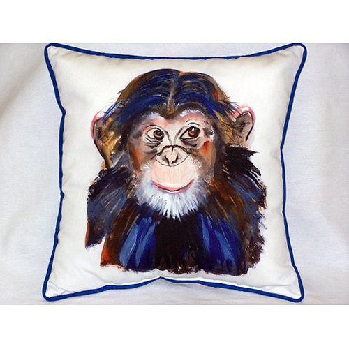 Chimpanzee Large Indoor & Outdoor Pillow 18 x 18