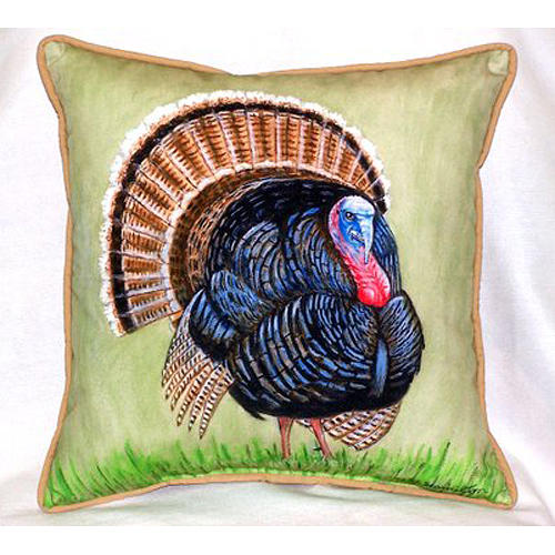 Wild Turkey Large Indoor & Outdoor Pillow 18 x 18