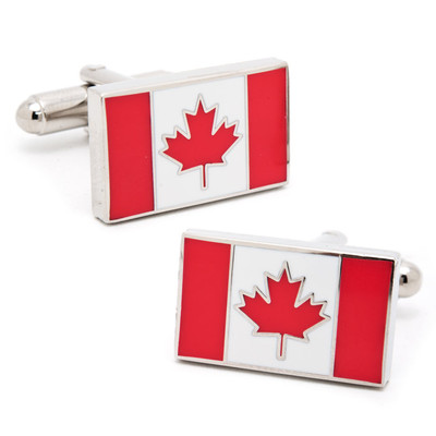 Picture of Best Desu 17922 Cufflinks of Canadian Flag
