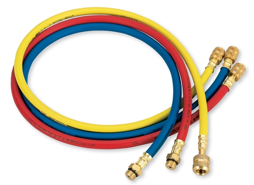FJC R134a 72 Inch Standard Yellow Charging Hose for AC Systems (6527)