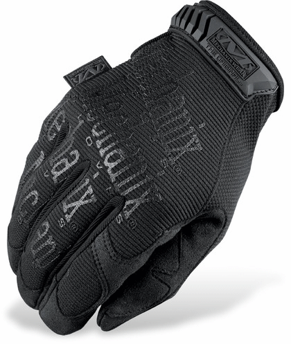 Mechanics Gloves, Synthetic Leather Palm, S, Black