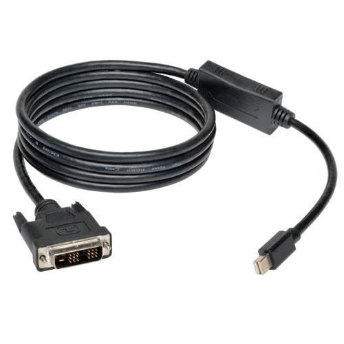 Mini Display-Port To DVI Cable Adapter Male-Male - 6 ft -  Evolve, EV149854