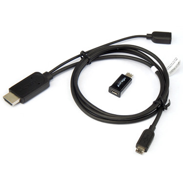 Picture of Cirago CIRMHLCBL03ADPT Cirago Mhl To Hdmi Active Cable 3 ft. - Black