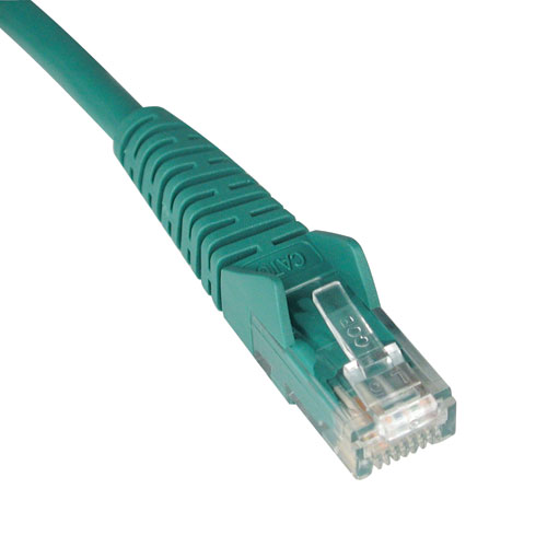 Cat5e 350MHz RJ45 M-M Snagless Molded Patch Cable - 15 ft., Green