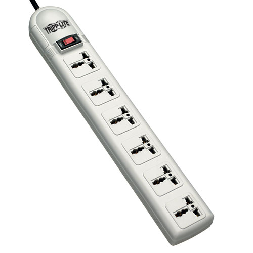 Picture of Tripplite TRPSUPER6OMNIB 6 Universal Outlet Surge Protector&#44; 1.8 m. Cord&#44; British Input