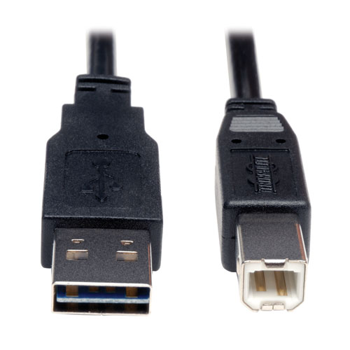TRPUR022-006 High Speed Cable USB 2.0 Universal Reversible A to B MM 6 ft.