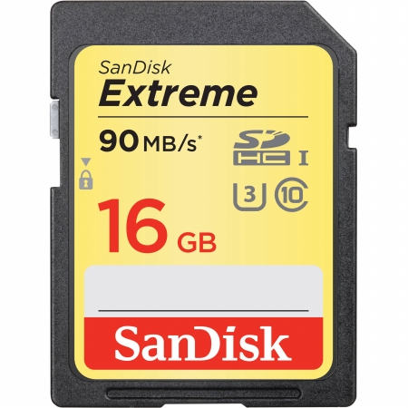 Picture of Sandisk SDSDXNE-016G-ANCIN Extreme Secure Digital High Capacity Memory Card&#44; 16 GB