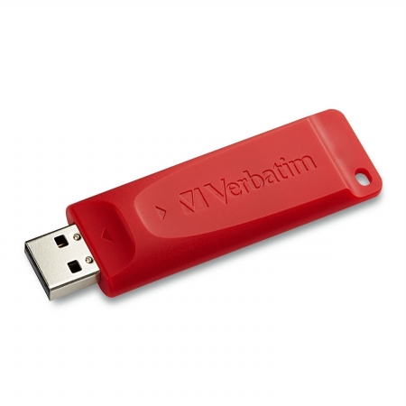 Picture of Verbatim VER98525 128GB Store N Go USB Flash Drive- Red
