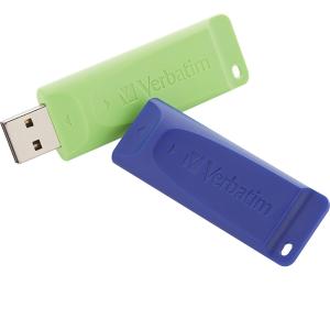 Picture of Verbatim VER99124 32GB Store N Go USB Flash Drive- Blue & Green