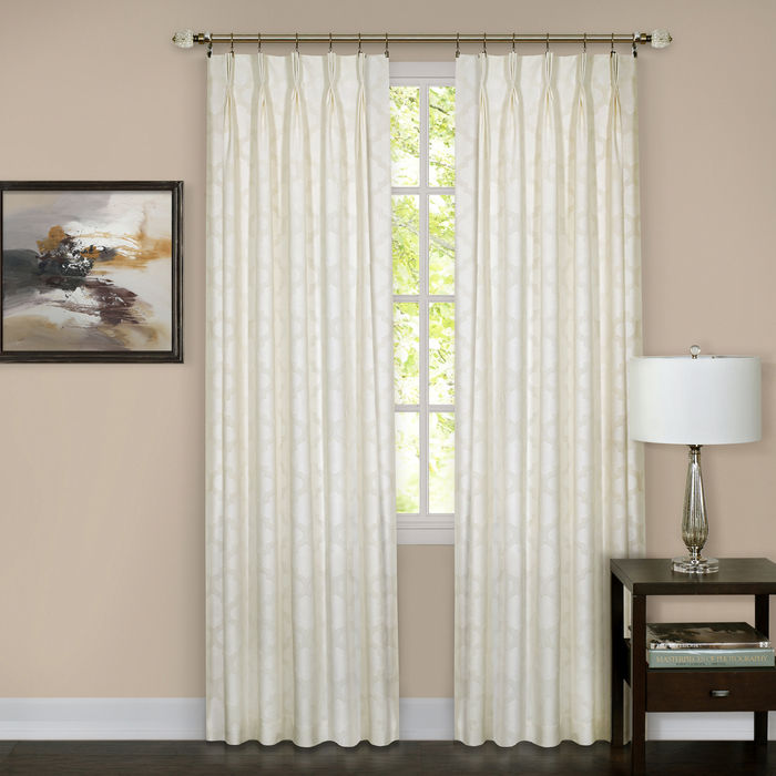 Picture of Achim Importing WNPP63IV06 Windsor Pinch Pleat Panel 34 x 63 - Ivory
