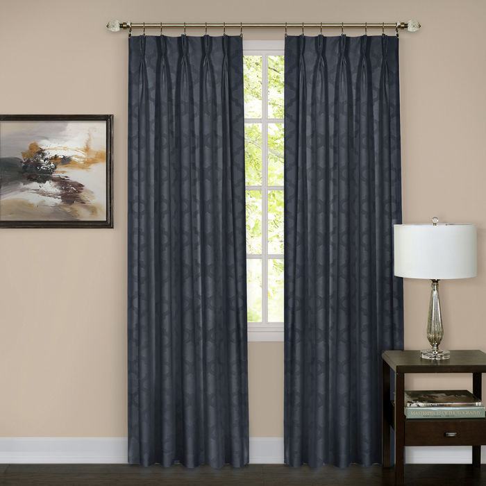 Picture of Achim Importing WNPP84NY06 Windsor Pinch Pleat Panel 34 x 84 - Navy