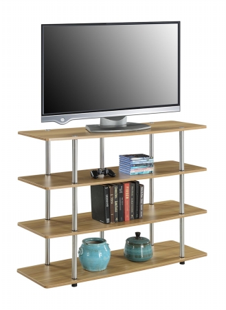 Picture of Convenience Concepts 131372LO Highboy TV Stand XL - Light Oak