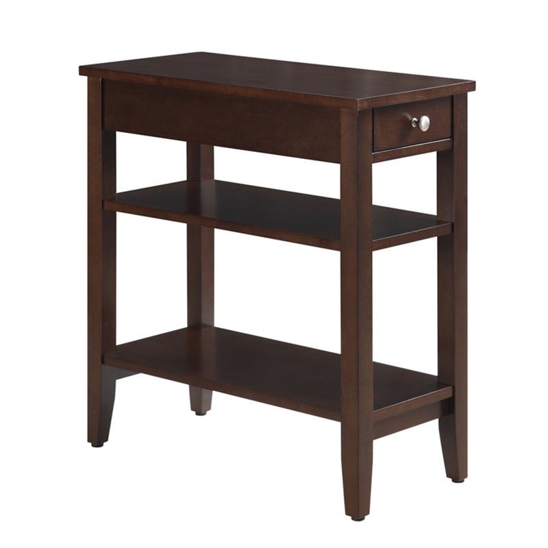 Picture of American Heritage Three Tier End Table with Drawer - 7107159ES
