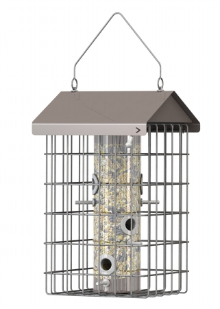 Picture of Gardman USA NC016 Squirrel Resistant Hotel Seed Feeder - Taupe