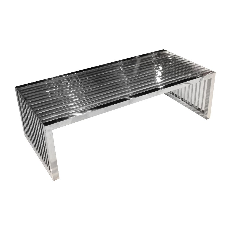 Picture of Diamond Sofa SOHOCTST Soho Rectangular Stainless Steel Cocktail Table with Clear Tempered Glass Top