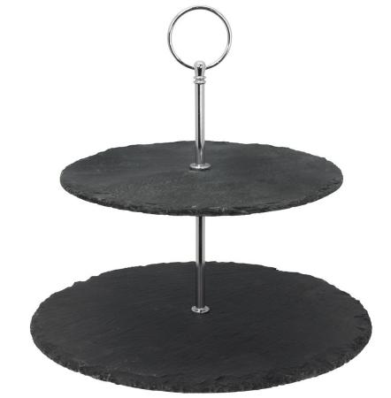 Picture of EVCO 73494 Slate 2 Tier Stand with Handle