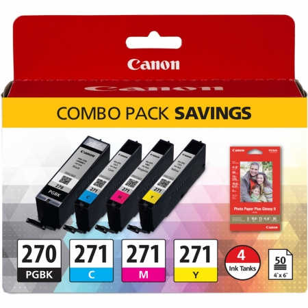 Picture of Canon 0373C005 PGI-270 and CLI-271 Ink Cartridge Combo Pack